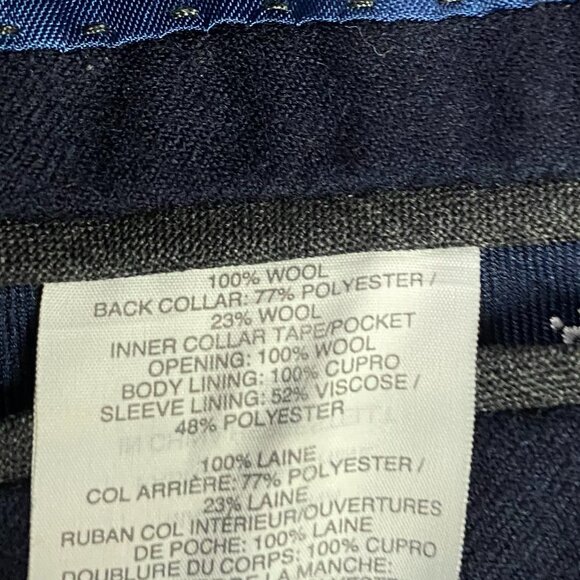 J. Crew Ludlow Blazer Sport Coat Mens 40R Navy Blue Wool American Woolen Company - Picture 8 of 15